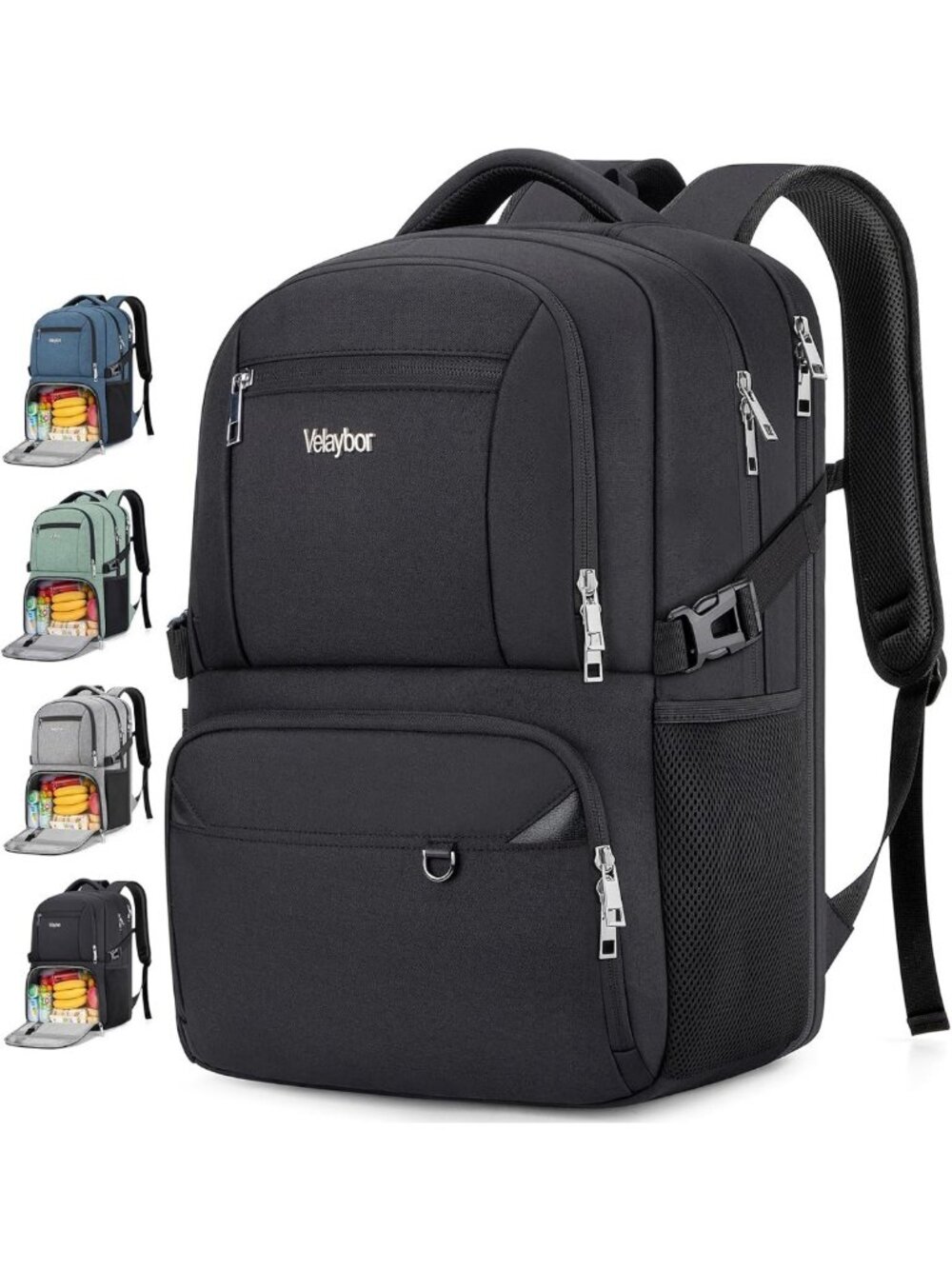 Insulated Lunch Backpack for 17" Laptop & Cooler Compartment - Perfect for Work